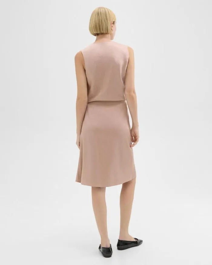 Skirts Women Theory Twisted Midi Skirt Sakura