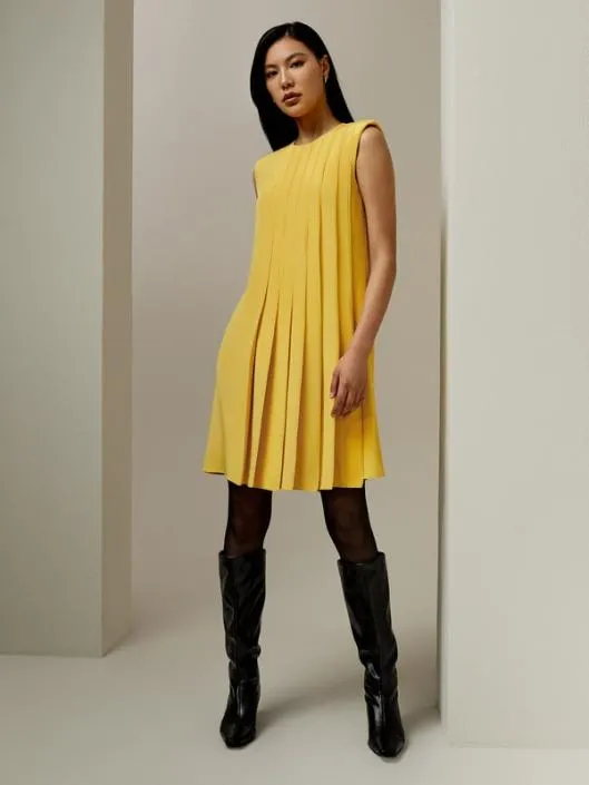 Sleeveless Accordion Pleated Silk Dress Women Jumpsuits Lilysilk Dresses