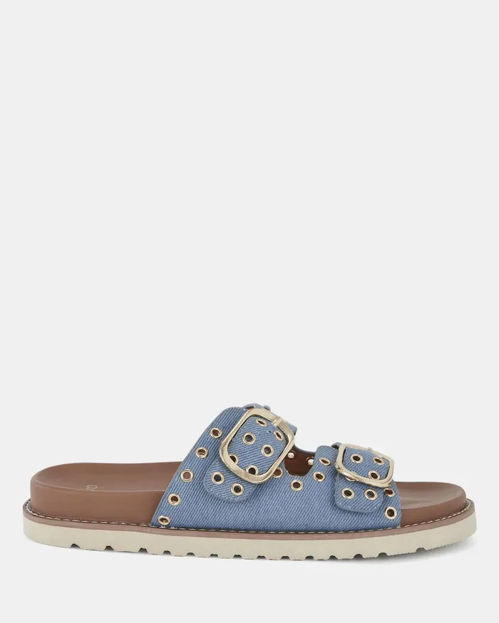 Slides SALMAR DENIM Sandals 8211 NOVO Shoes Women
