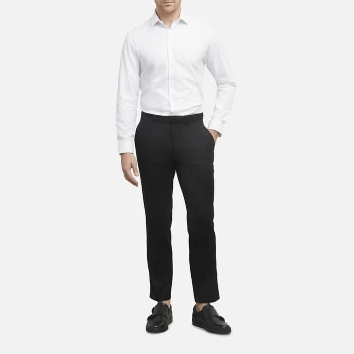Slim Fit Suit Trousers Black Black Men Kenneth Cole Bottoms