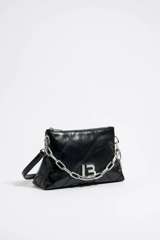 Small Black Leather Crossbody Bag Black Women Bimba Y Lola Crossbody Bags