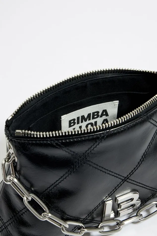 Small Black Leather Crossbody Bag Black Women Bimba Y Lola Crossbody Bags