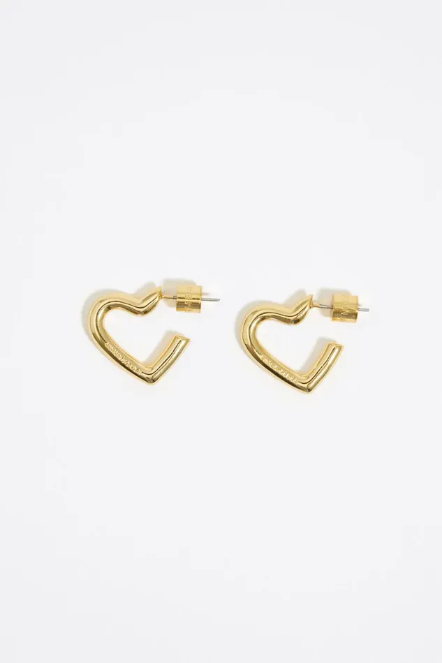 Small Gold Heart Earring Gold Women Bimba Y Lola Jewelry