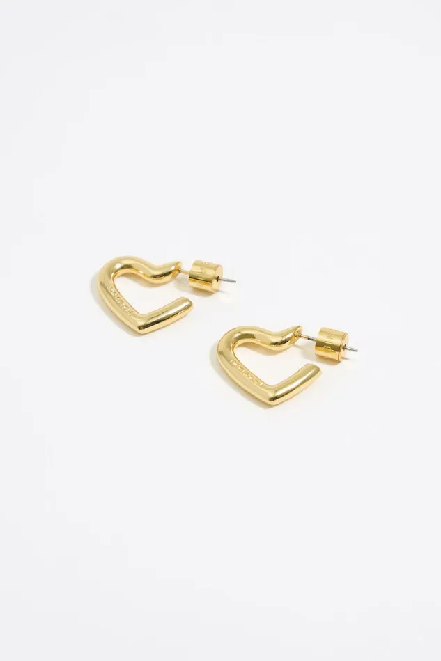 Small Gold Heart Earring Gold Women Bimba Y Lola Jewelry Small Gold Heart Earring Gold Women Bimba Y Lola Jewelry