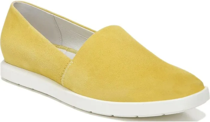 Sneakers Women Franco Sarto Franco Bonza Slip On Bright Yellow Suede