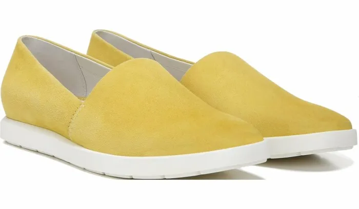 Sneakers Women Franco Sarto Franco Bonza Slip On Bright Yellow Suede