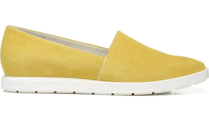 Sneakers Women Franco Sarto Franco Bonza Slip On Bright Yellow Suede