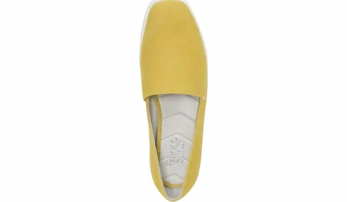 Sneakers Women Franco Sarto Franco Bonza Slip On Bright Yellow Suede