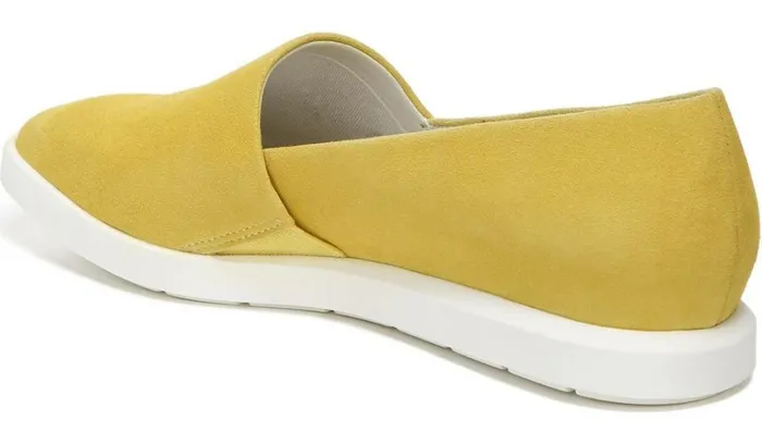 Sneakers Women Franco Sarto Franco Bonza Slip On Bright Yellow Suede