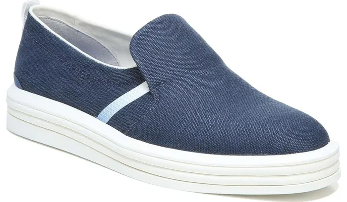 Sneakers Women Franco Sarto Franco Maldives Slip On Sneaker French Navy Leather