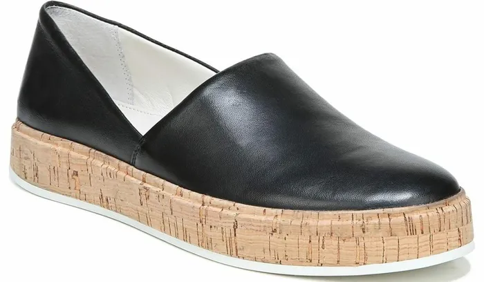 Sneakers Women Franco Sarto Sarto Derek Slip On Black Leather