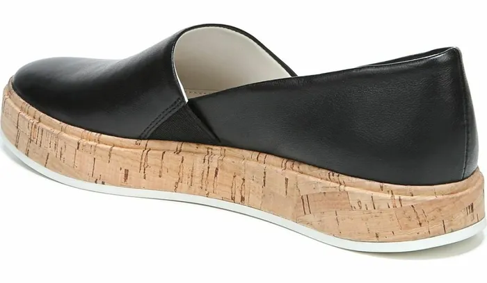 Sneakers Women Franco Sarto Sarto Derek Slip On Black Leather