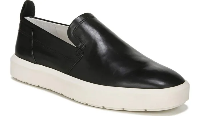 Sneakers Women Franco Sarto Sarto Prato Slip On Platform Sneaker Black Leather