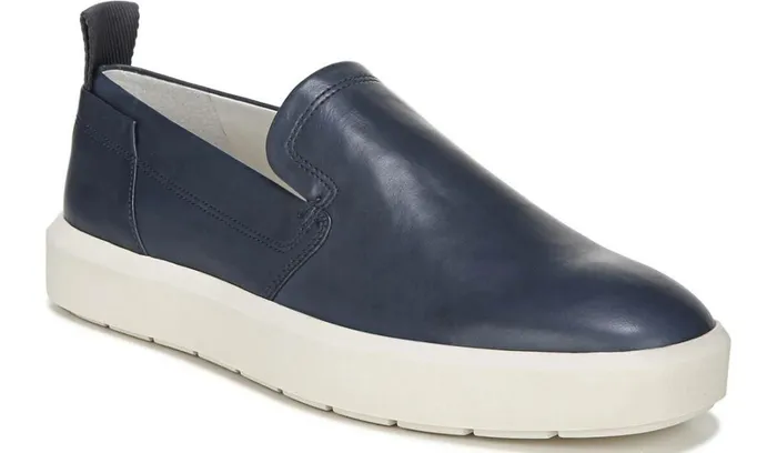 Sneakers Women Franco Sarto Sarto Prato Slip On Platform Sneaker Dark Blue Leather