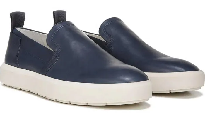 Sneakers Women Franco Sarto Sarto Prato Slip On Platform Sneaker Dark Blue Leather