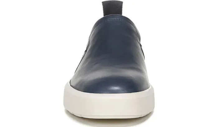 Sneakers Women Franco Sarto Sarto Prato Slip On Platform Sneaker Dark Blue Leather