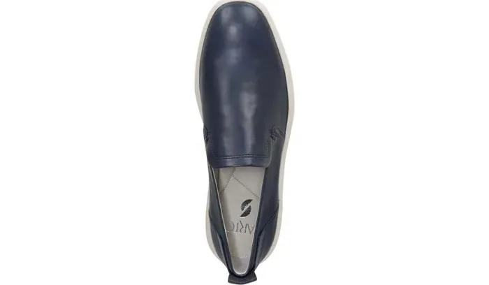 Sneakers Women Franco Sarto Sarto Prato Slip On Platform Sneaker Dark Blue Leather