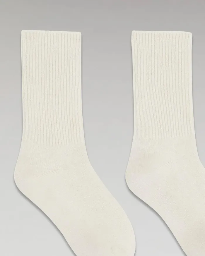 Socks From Future Ribbed MidHigh Socks White