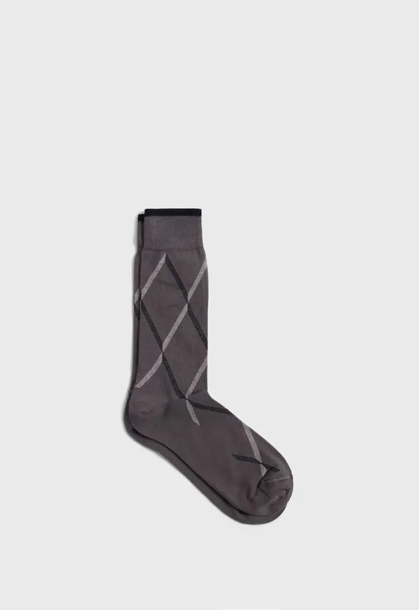 Socks Paulstuart Mens Cotton Blend Argyle Sock Medium Blue