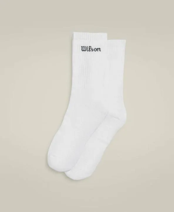Socks Women Wilson Crew Sock Bright White Classic Navy