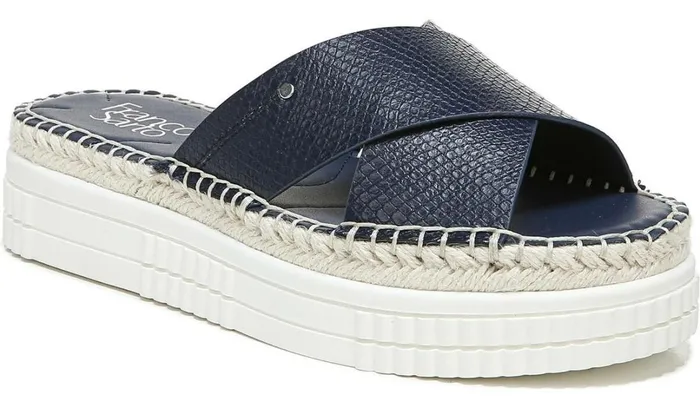 Sport Sandals Women Franco Sarto Franco Barb Platform Slide Sandal French Navy Faux Leather Sport Sandals Women Franco Sarto Franco Barb Platform Slide Sandal French Navy Faux Leather