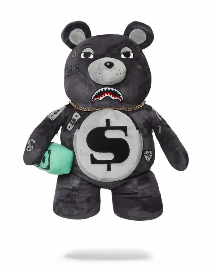 SPRAYGROUND 3AM NEVER SLEEP MONEYBEAR TEDDYBEAR BACKPACK Bags