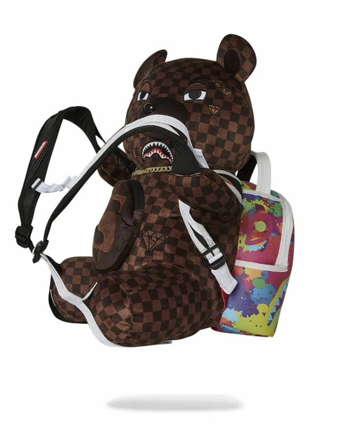 SPRAYGROUND BEAR WEARING BACKPACK AS A BACKPACK Bags