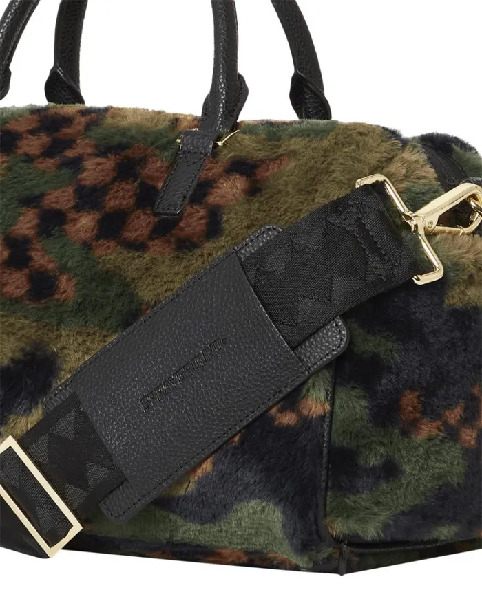 SPRAYGROUND BIG SKY FUR SHARK MINI DUFFLE Bags