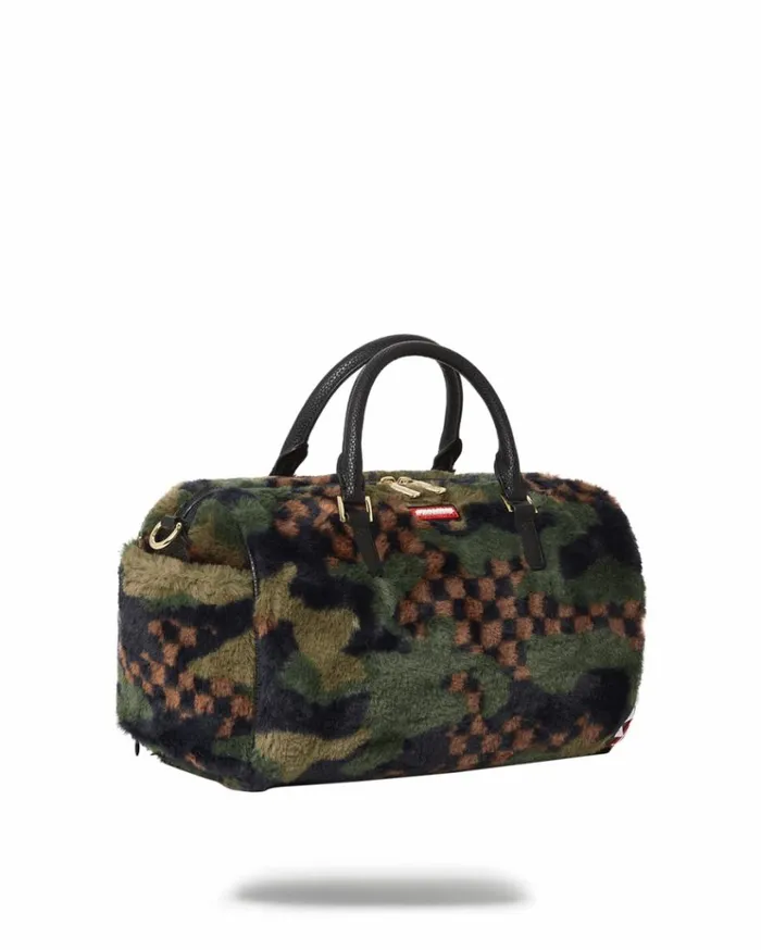 SPRAYGROUND BIG SKY FUR SHARK MINI DUFFLE Bags