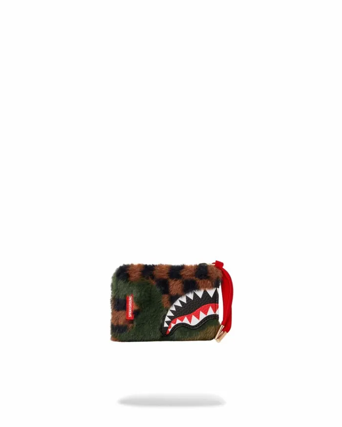 SPRAYGROUND BIG SKY FUR SHARK WALLET Bags