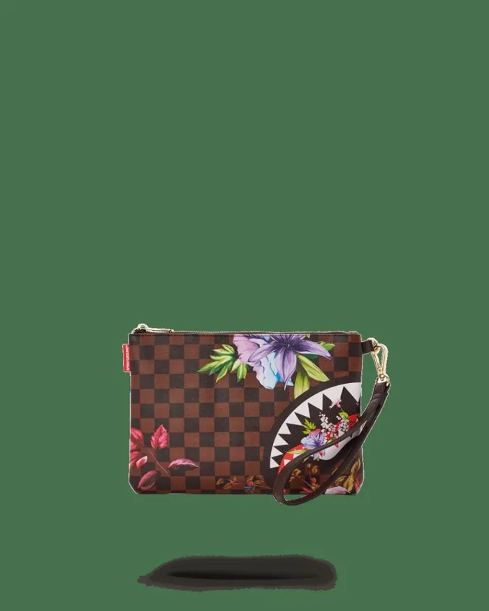 SPRAYGROUND GARDEN OF SHARKS CROSSOVER CLUTCH Bags