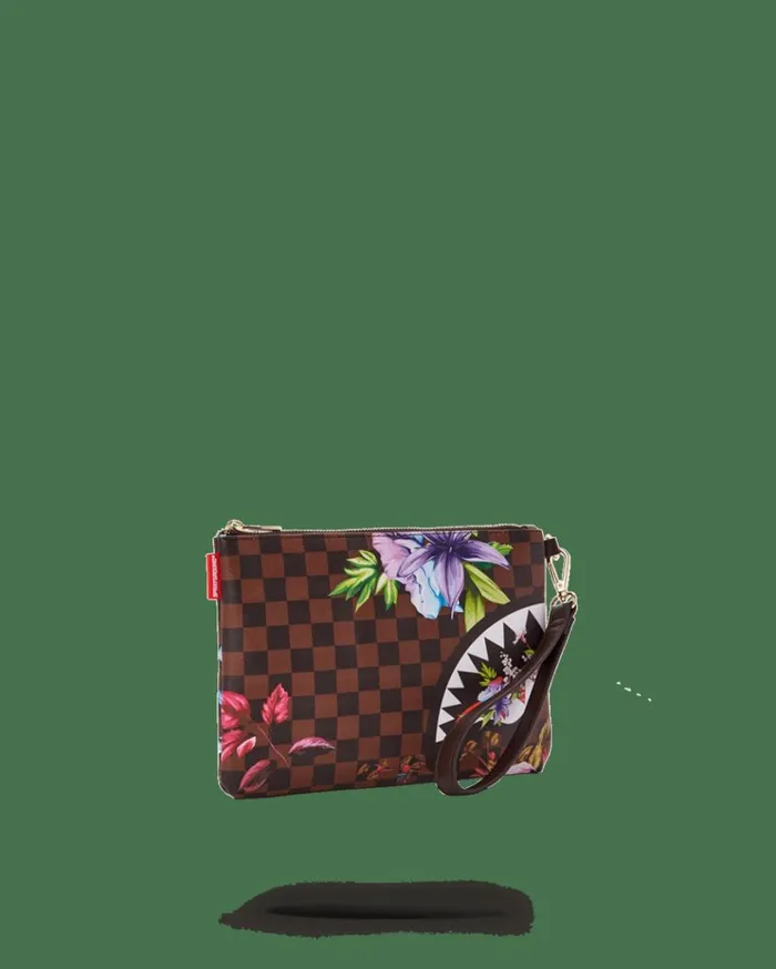 SPRAYGROUND GARDEN OF SHARKS CROSSOVER CLUTCH Bags