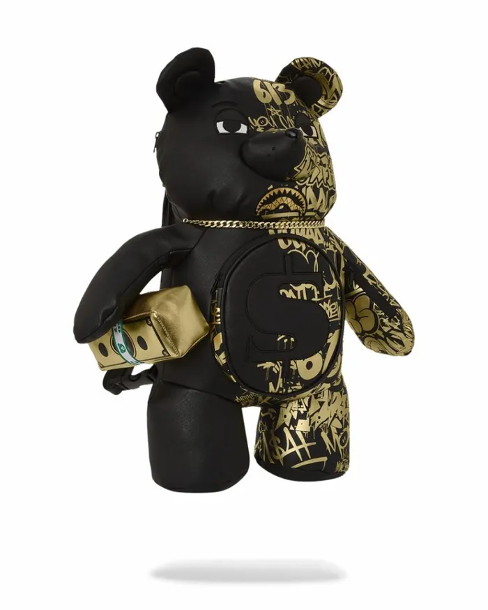 SPRAYGROUND HALF GRAFF GLIDE MONEYBEAR TEDDYBEAR BACKPACK Bags