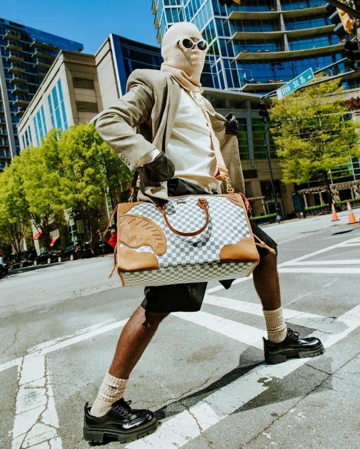SPRAYGROUND HENNY LATTE PYRAMID DUFFLE Bags