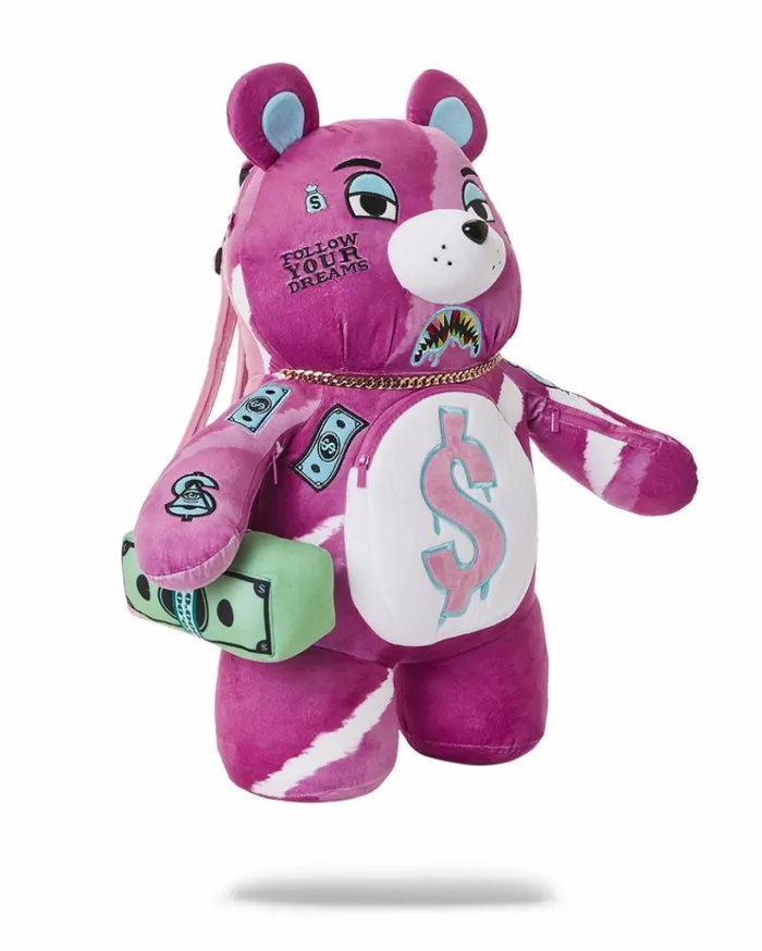 SPRAYGROUND PINK PUNK MONEYBEAR TEDDYBEAR BACKPACK Bags