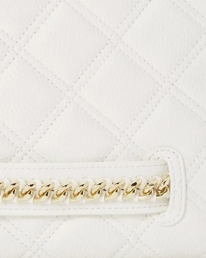 SPRAYGROUND RIVIERA LE BLANC GOLD CHAIN SHARK CROSSOVER CLUTCH Bags