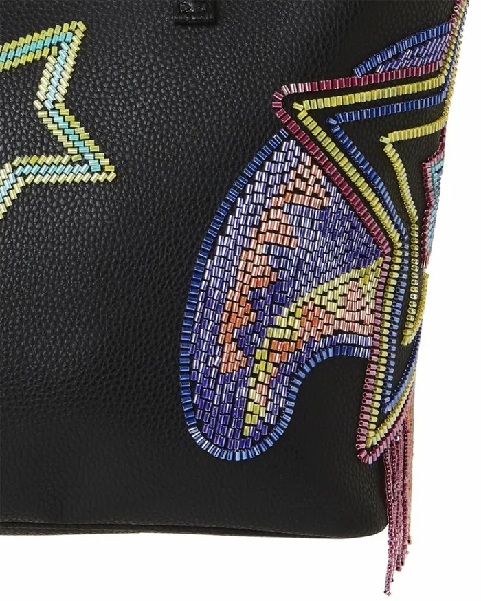 SPRAYGROUND STAR RACER AI7 SANDFLOWER COLLAB BEADED TOTE Bags