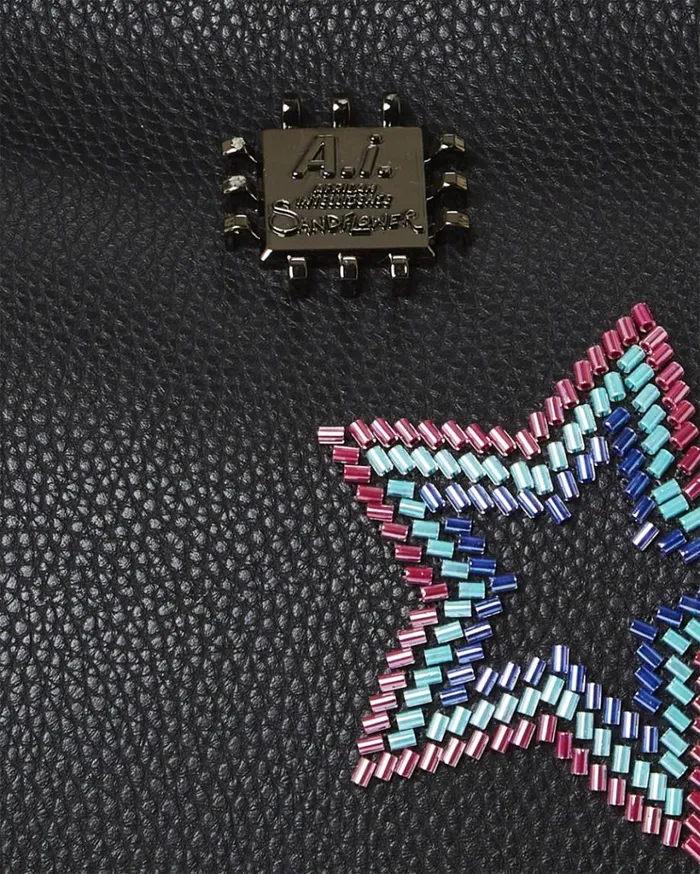 SPRAYGROUND STAR RACER AI7 SANDFLOWER COLLAB BEADED TOTE Bags