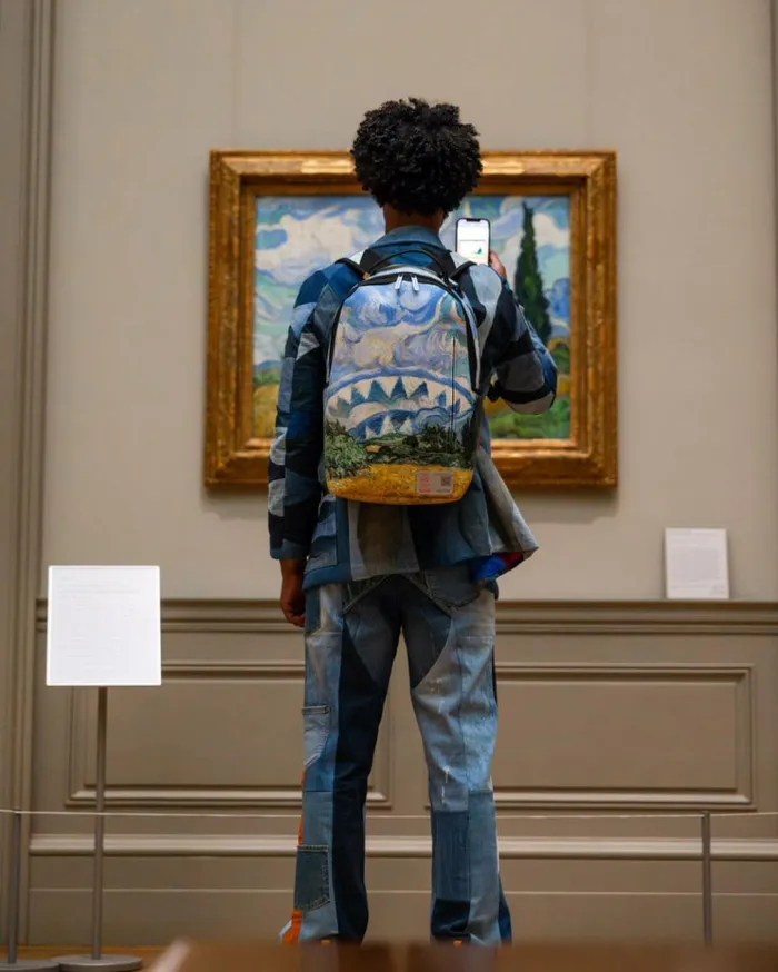 SPRAYGROUND THE MET VAN GOGH WHEAT FIELD WITH CYPRESSES BACKPACK Bags