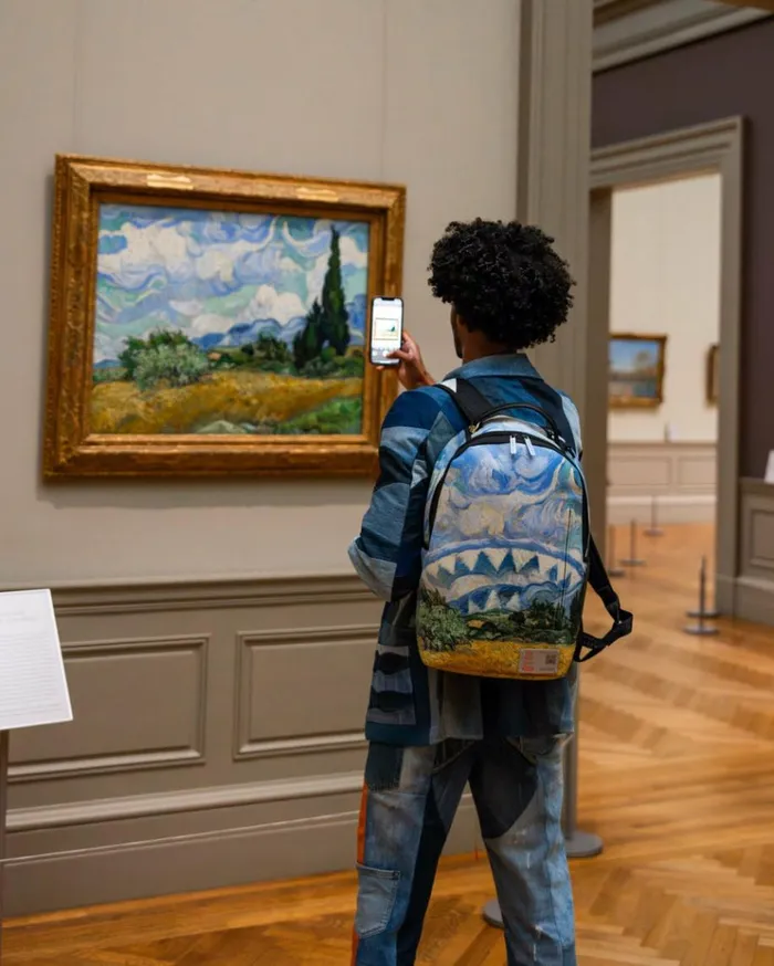 SPRAYGROUND THE MET VAN GOGH WHEAT FIELD WITH CYPRESSES BACKPACK Bags