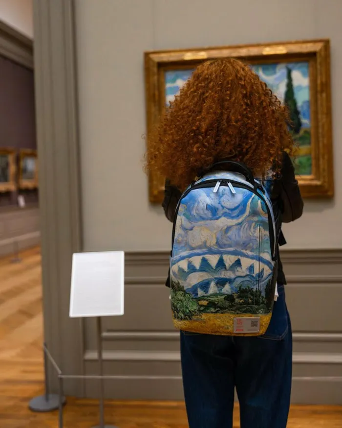 SPRAYGROUND THE MET VAN GOGH WHEAT FIELD WITH CYPRESSES BACKPACK Bags