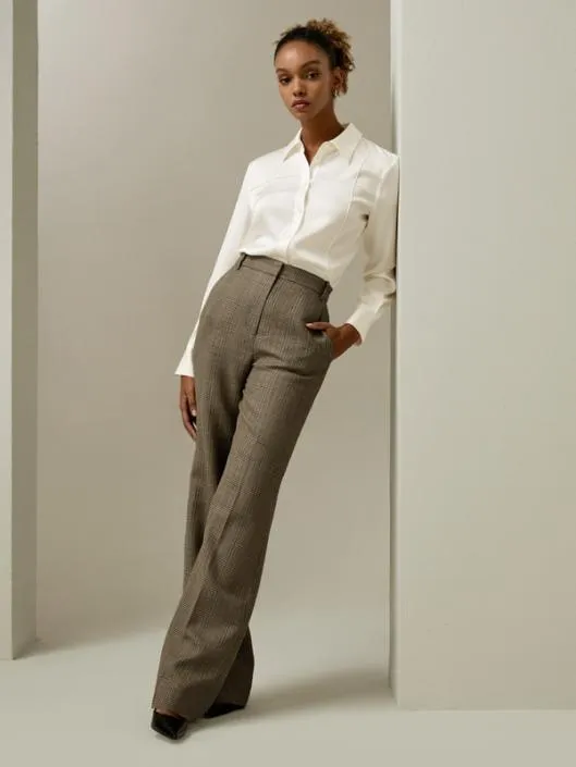 Sprezzatura Silk Blouse 8211 Minimalist 3D Tuck Design Women Blouses Lilysilk Shirts