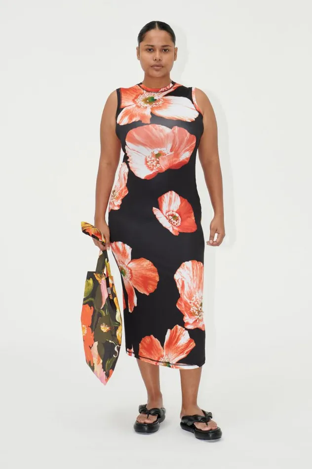 Stine Goya Dresses SGDanya Dress 8211 Opium Poppies 8211 Women