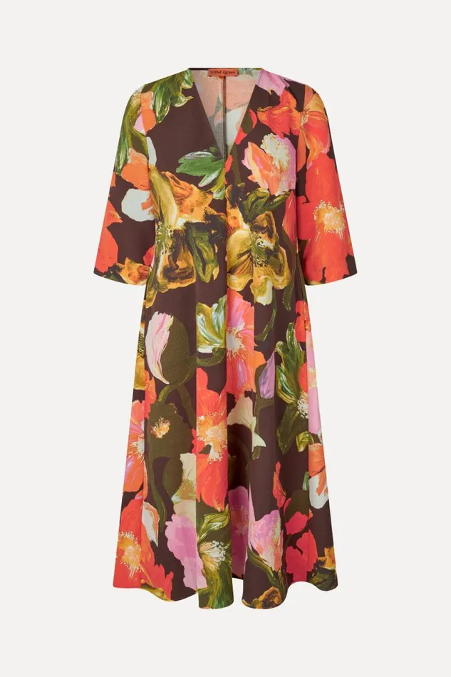 Stine Goya Dresses SGVic Dress 8211 Summer Night Poppies 8211 Women