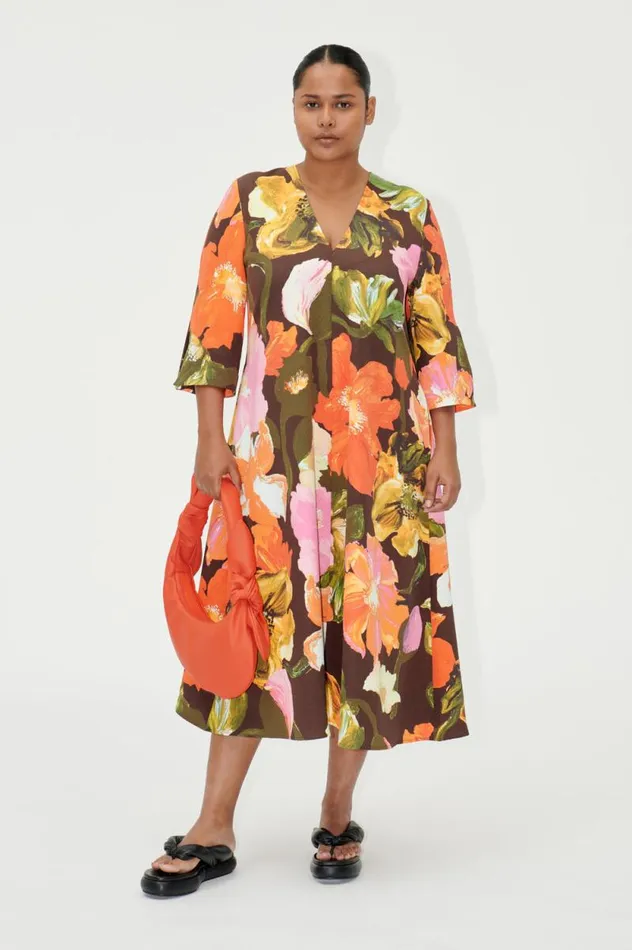 Stine Goya Dresses SGVic Dress 8211 Summer Night Poppies 8211 Women