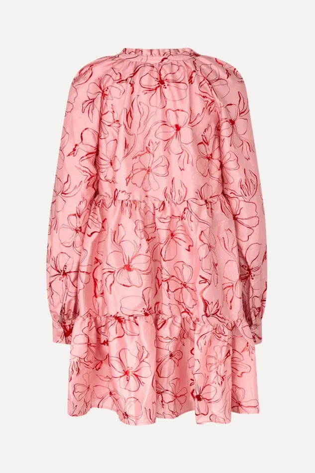 Stine Goya Dresses Tier Voluminous Mini Dress 8211 Foil Foliage 8211 Women