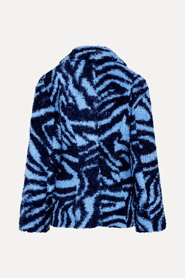 Stine Goya Outerwear Rosemary Jacket 8211 Moire Blue 8211 Women