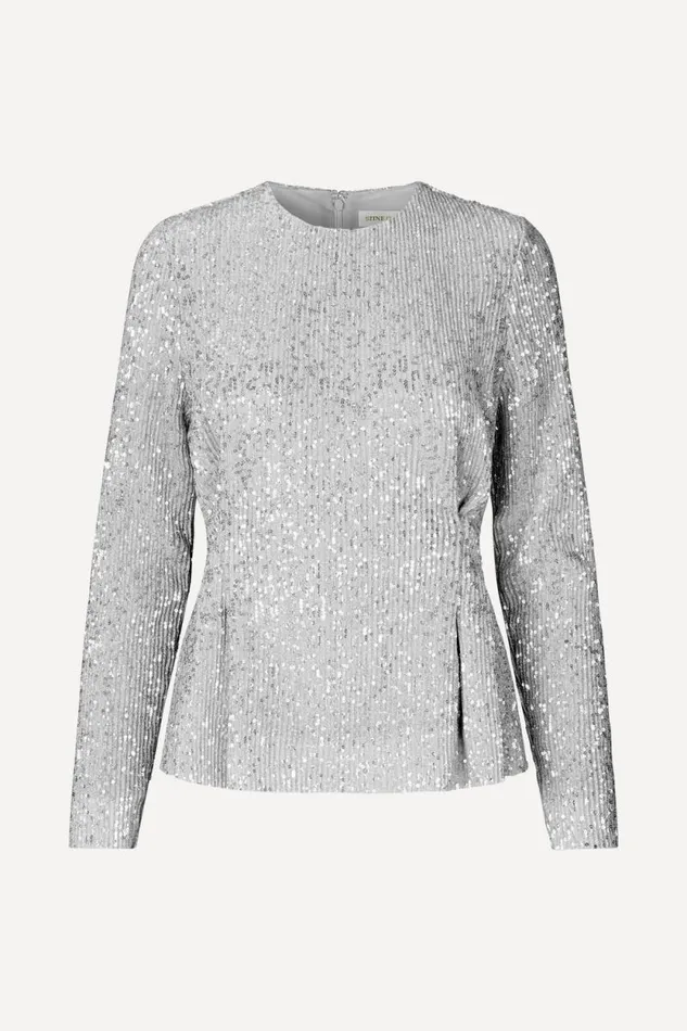 Stine Goya Tops and Shirts Glory Blouse 8211 Silver 8211 Women