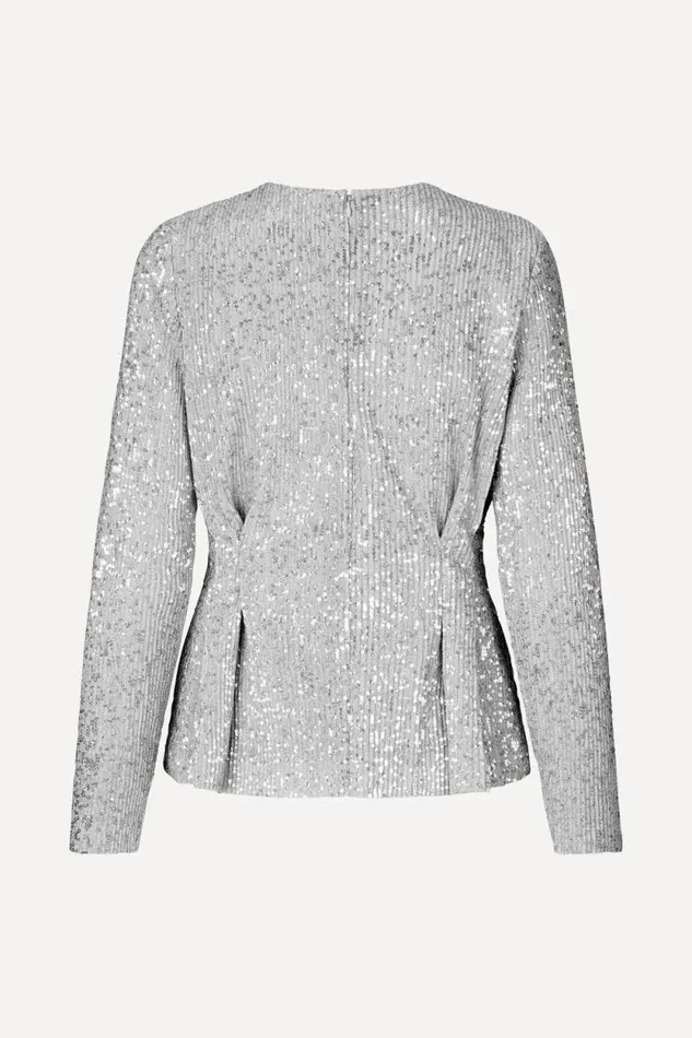 Stine Goya Tops and Shirts Glory Blouse 8211 Silver 8211 Women