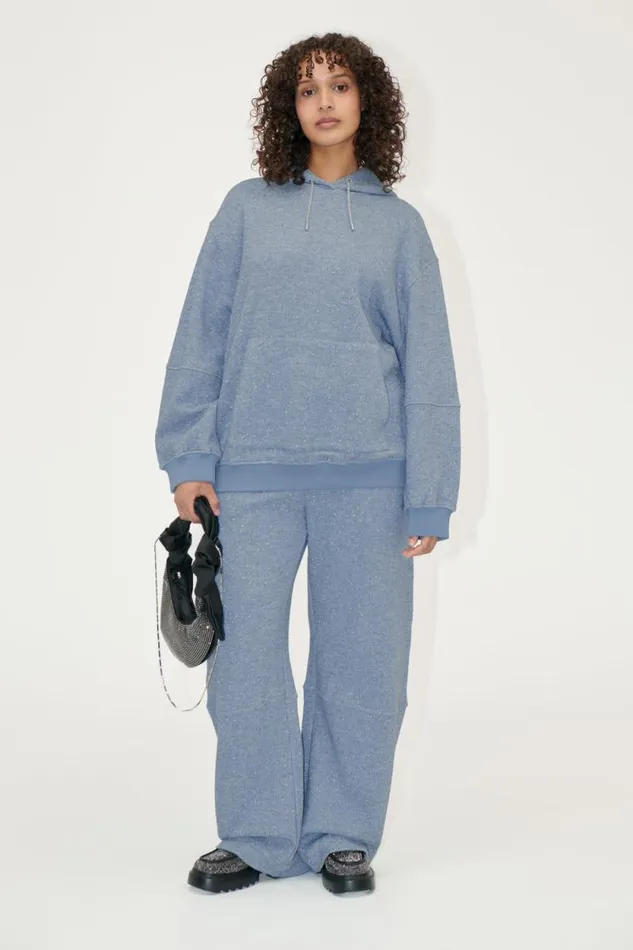 Stine Goya Tops and Shirts Oversize Casual Hoodie 8211 Infinity Blue 8211 Women
